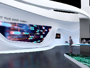 5G通信展厅设计效果图